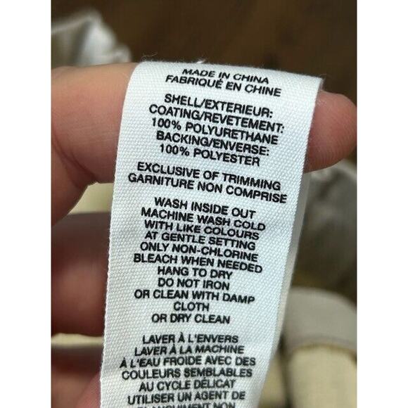 Avec Les Filles Faux Leather High Waisted Drawstring Light Gray 2X NWT - Picture 9 of 10